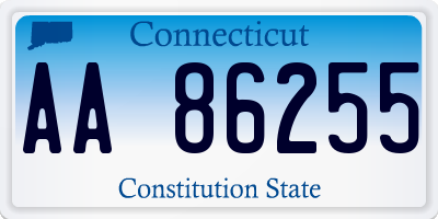 CT license plate AA86255