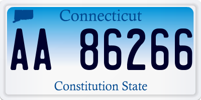 CT license plate AA86266