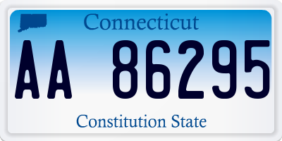 CT license plate AA86295