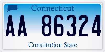 CT license plate AA86324