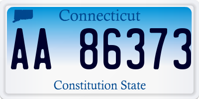 CT license plate AA86373