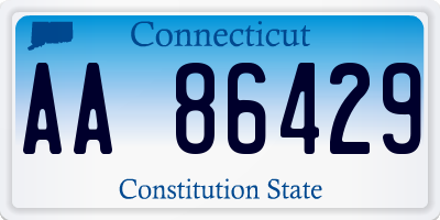 CT license plate AA86429