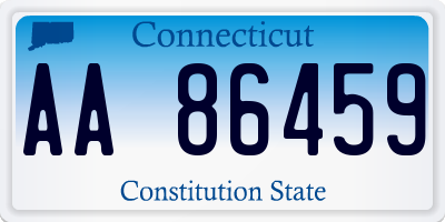 CT license plate AA86459
