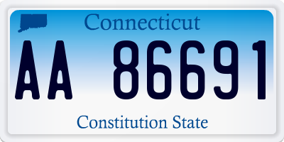 CT license plate AA86691