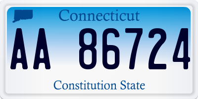 CT license plate AA86724