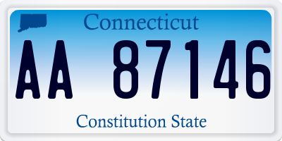 CT license plate AA87146