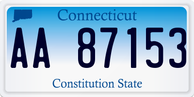 CT license plate AA87153