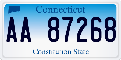 CT license plate AA87268