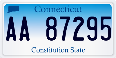 CT license plate AA87295