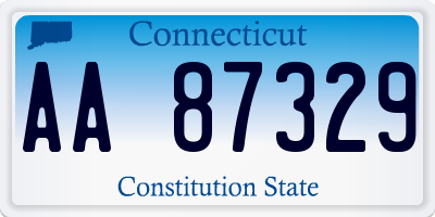 CT license plate AA87329