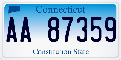 CT license plate AA87359