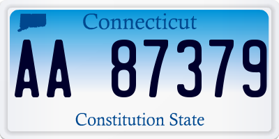 CT license plate AA87379