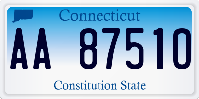 CT license plate AA87510