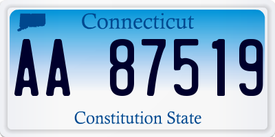 CT license plate AA87519