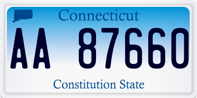CT license plate AA87660