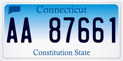 CT license plate AA87661