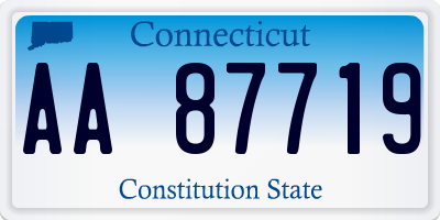 CT license plate AA87719