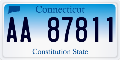 CT license plate AA87811