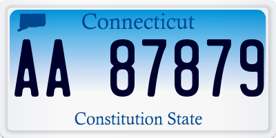 CT license plate AA87879