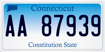 CT license plate AA87939