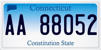 CT license plate AA88052