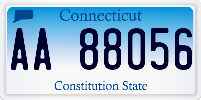 CT license plate AA88056