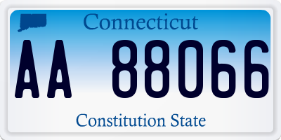 CT license plate AA88066