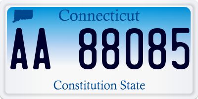 CT license plate AA88085