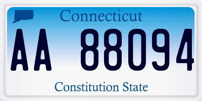 CT license plate AA88094