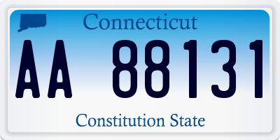 CT license plate AA88131