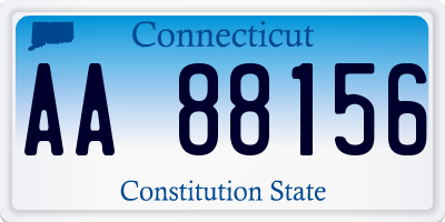 CT license plate AA88156