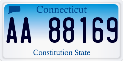 CT license plate AA88169