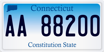 CT license plate AA88200