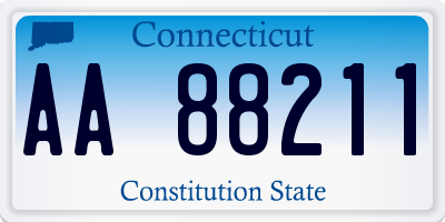 CT license plate AA88211