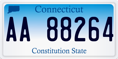CT license plate AA88264