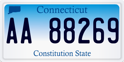 CT license plate AA88269