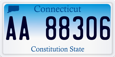 CT license plate AA88306