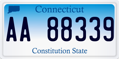CT license plate AA88339