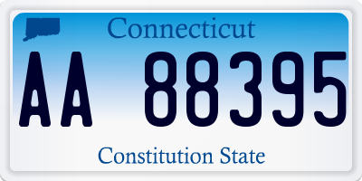 CT license plate AA88395