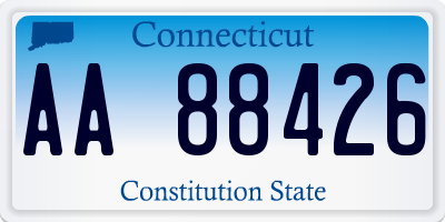 CT license plate AA88426