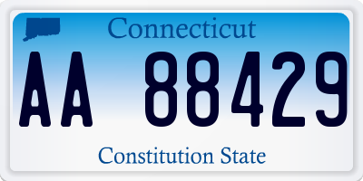 CT license plate AA88429