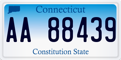 CT license plate AA88439