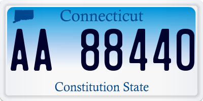 CT license plate AA88440