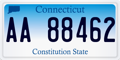 CT license plate AA88462