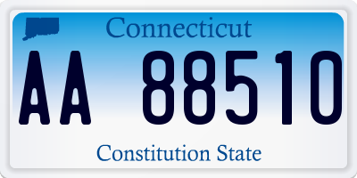 CT license plate AA88510