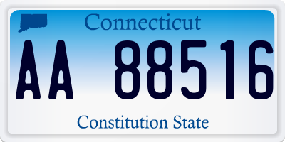 CT license plate AA88516