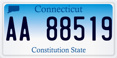 CT license plate AA88519