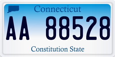 CT license plate AA88528