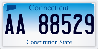 CT license plate AA88529