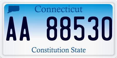 CT license plate AA88530